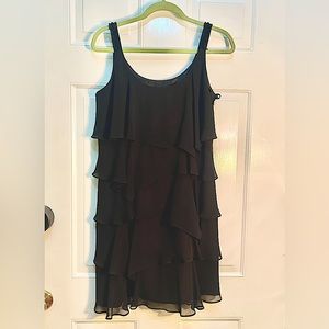 Black formal mini dress